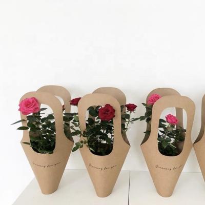 China Matte Lamination Flower Kraft Packing Glossy Gift Paper Bag China Biodegradable Professional Manufacture for sale