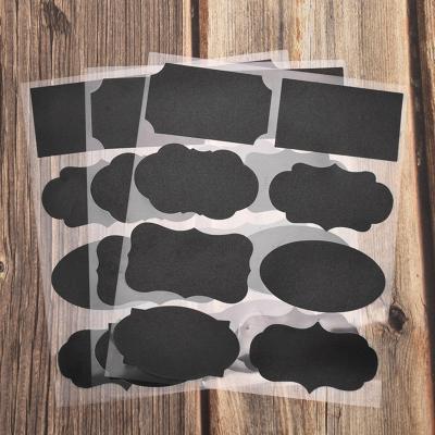 China Reusable Self Adhesive Waterproof Kitchen Pots Parts Open Rooms Chalkboard Labels for sale