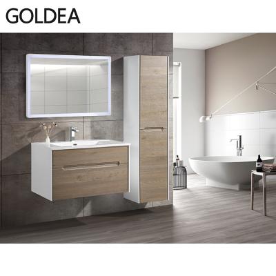 China China Manufacturer Modern Wall Mounted Single Sink Cabinet Bathroom Vanity Set for sale