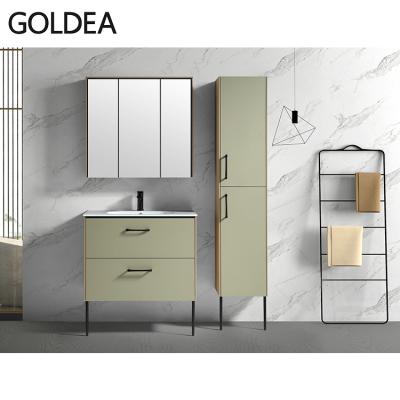 China 2021 Modern New Bathroom Vanity Sink Fancy Stylish Modern Bathroom Cabinet for sale