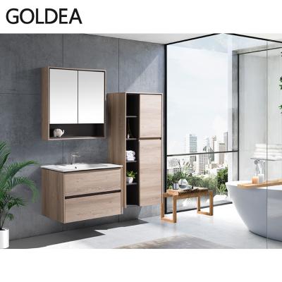 China Wholesale Modern Wooden Storage Bathroom Vanity Bathroom Wall Cabinet for sale