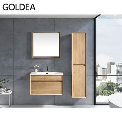 China Modern Italian Design Wooden Bathroom Vanity 24 to 40 Inches Combo For Hotel and Apartment for sale