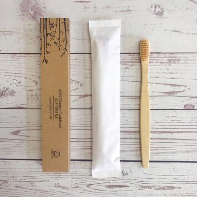 China Disposable Custom Logo Biodegradable Eco - Friendly Natural Kids Bamboo Toothbrush for sale