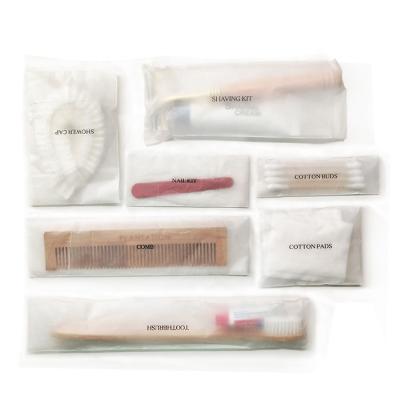 China Biodegradable Eco Friendly Disposable Package Guest Room Bathroom Toiletries Hotel Amenities for sale