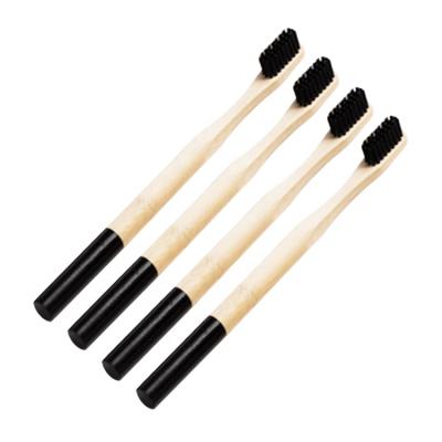 China Eco Friendly Eco Friendly Soft Stiffens Biodegradable Charcoal Toothbrush Degradable Bamboo Toothbrush for sale