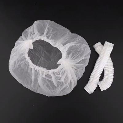 China Sustainable Waterproof Clear Elastic Bathing Hat Starch Disposable Shower Cap for sale