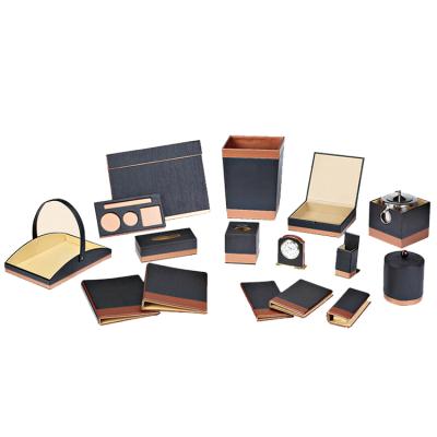 China Hotel Stationery Luxury Hotel Recyclable Five Star Leather Accessories for sale