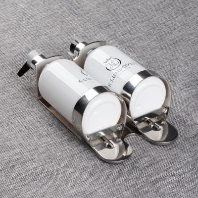 China Double Dispenser Bracket Hotel Liquid Soap Bottle Holder Liquid Soap Dispenser Bottle For Hotel for sale