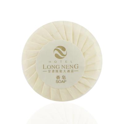 China Wholesale 30g Round Hotel Soap In Fold Envelope Paper Round for sale