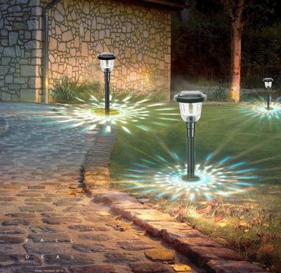 China Best Selling Black LANDSCAPE Housing RGB Changing Yard Spike Solar Garden Lights Outdoor IP65 Walkway Pathway Landscape Waterproof LED for sale