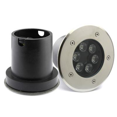 China LED Inground Under Ground Light Outdoor Waterproof 304 Stainless Steel IP65 RGB 6W 110V 230V LED Inground Color Recessed Landscape Light For Garden Landscape for sale