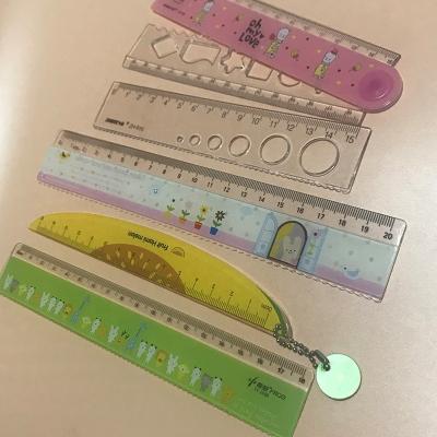 China Plastic custom printed laser cutting acrylic plastic ruler for promotion and school for sale