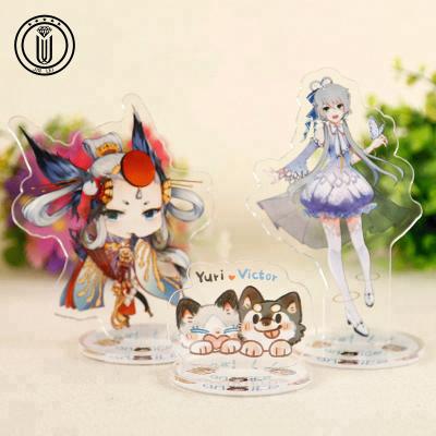 China Promotional gift/decoration gift/souvenior translucent acrylic anime and stand clear transparent with base for sale