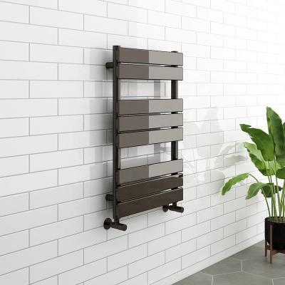 China Hotel HOT HOT HOT Flat Tube SUN-D2 Black Nickel Towel Radiator, Bathroom Heater Towel Rail, Designer Radiator for sale