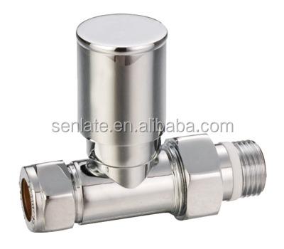 China Bestselling RADIATOR STRAIGHT VALVES RAIL TOWEL HEATER CHROME BRASS RADIATOR for sale