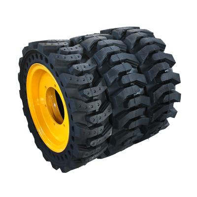 China Industrial vehicles wholesale price 20 industural rubber solid tire 20.5/70-16 with rim for sale