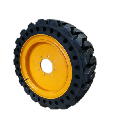 China Backhoe Good Quality Skid Steer Solid Rubber Tires 10 12 -16.5for Sale for sale