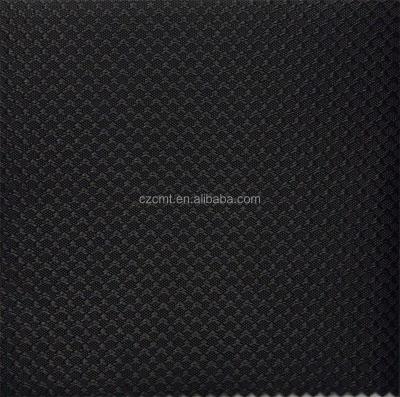 China Medium Weight Flame Retardant 100% Polyester Diamond Black Jacquard Fabric 420D Oxford for sale