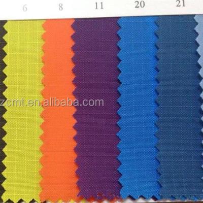 China Flexible and Durable PU Coated 210D Ripstop Nylon Fabric for Shoes for sale