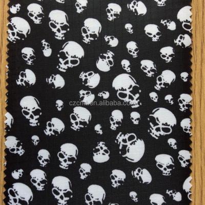 China 100% Polyester Black and White Skeleton Printing Oxford Fabric for sale