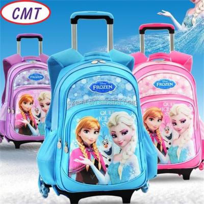 China Popular 210D Waterproof Frozen Printed Polyester Oxford Fabric for School Bag for sale