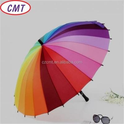 China Requested Rainbow Umbrella 210D 100% Polyester Fabric with Medium Thickness Request for sale