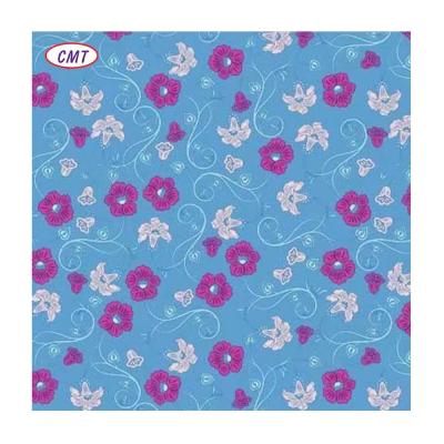 China 100% Polyester Printed 150gsm Woven Floral Flower Fabrics for Dresses A4 Size Sample for sale