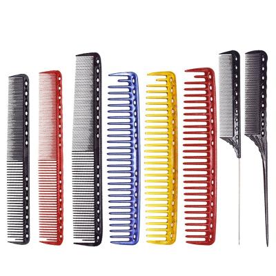 China For Commercial Beauty Salon Rainbow Comb Set Gold Plastic Portable Small Heat Resistant Blade Hair Bakelite Custom Comb For Hairdressing for sale