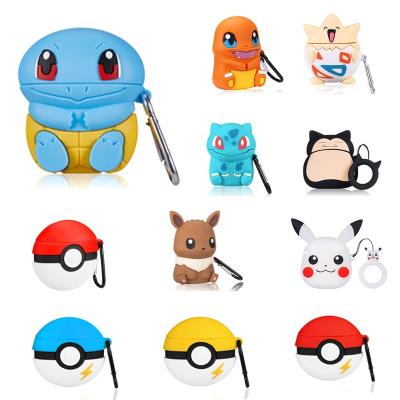 China Hot Selling Earphone Strongly Shockproof Material Cartoon Protector For Airpod 1/2 Wholesale Cover For Pokemon Airpod Case for sale