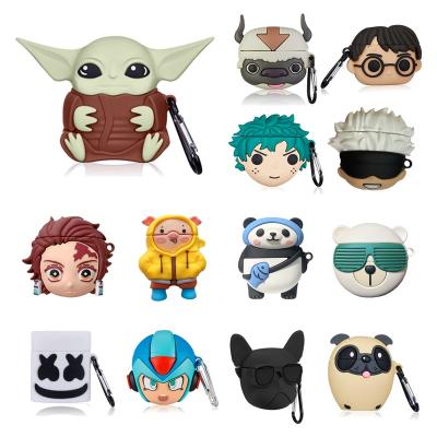 China Soft Silicone 3D PVC Case Earphone Cover Cute Multi Pattern New 3D Cartoon For Apple Airpods Case Cover For Airpod 1/2 Box Filling Protector for sale