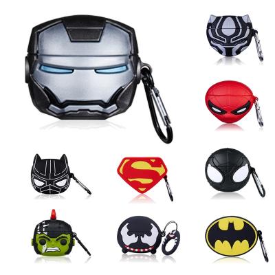 China Hot Selling High Shockproof Material Earphone Cartoon Protective Silicon For Airpod Pro/3 For Marvel Airpod Case Cover for sale