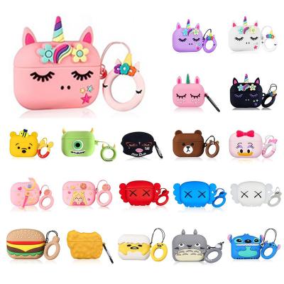 China Cute 3D PVC Cute Case Cover Device For Airpods Case Funny Cartoon Anime Cover For Apple Airpods Pro Case For Airpods 3 Case Silicone Custom for sale