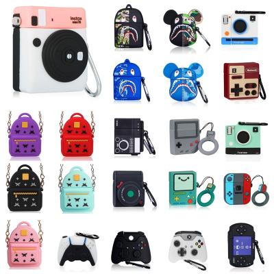 China Cute PVC 3D Case For Airpod Pro Gemfits Cute Game Designers For Apple Airpod 1/2 Case Earphone 3D Bag Bagpack Custom Cover For Airpods Case for sale