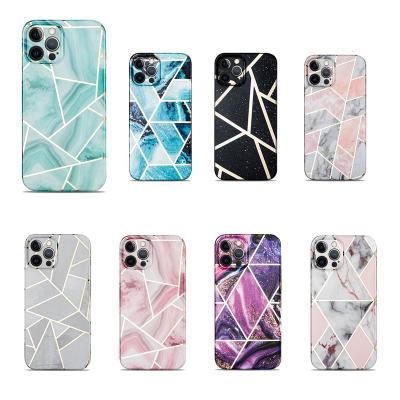 China Gemfits OEM Marble Shockproof Custom Back Cover For iPhone 11 pro Max Xr Xs Max 7 8 iPhone 12 plus mini 12 pro all series for sale