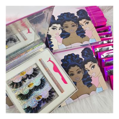 China 25mm Thick Mink Lashes Eyelash Vendor Customized Hot Selling Wholesale Eyelash Boxes Natural Lashes Boxes for sale