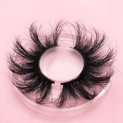 China Wholesale thick 3d mink lashes private label 25mm mink lashes box packaging 25mm mink eyelash dispensers for sale