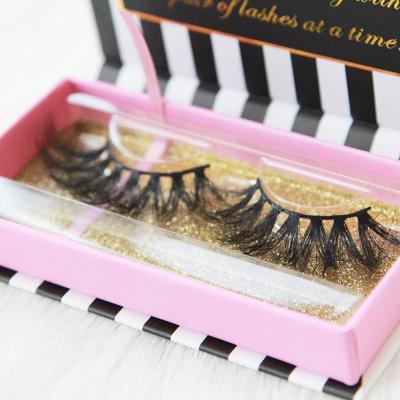 China Real Mink 25mm Fur Lashes Natural Individual Lashes 25mm Strip Fluffy Lashes for sale