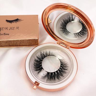 China Various Length Thick Mink Lashes Fluffy Cruelty Free 25 Mm Tapered Mink Lashes Full Strip Lashes for sale