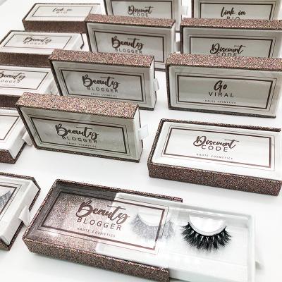 China Wholesale 25mm thick mink eyelash Qingdao logo mink eyelashes seller private label custom mink eyelash packaging box for sale