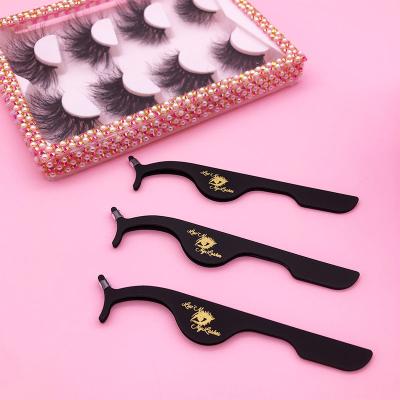 China For false eyelash lash tweezers set tweezers with coated designs whip extension tweezers for sale