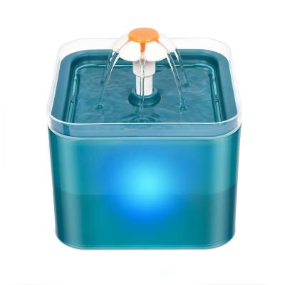 China Automatic Filter Cat Flowing Water Fountain Auto Cat Water Dispenser Pet Water Fountain Cat Drinking Fountain Automatic Noiseless for sale