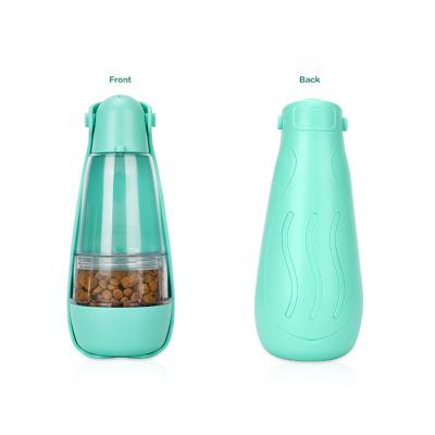 China Viable Custom Multi-Function 3 in 1 Dog Driver Outdoor Pet Supplies Portable Pet Water Bottle Pet Feeder for sale