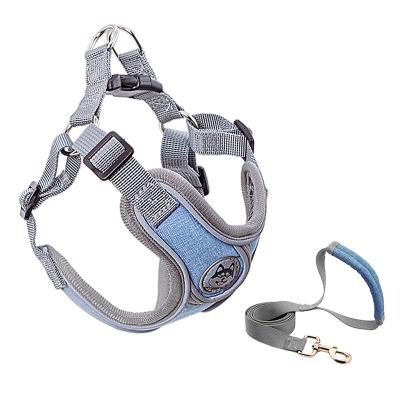 China Wholesale High Quality Reflective Adjustable Dog Leash Safe Comfortable Pet Vest Dog Harness With Reflective Markings for sale