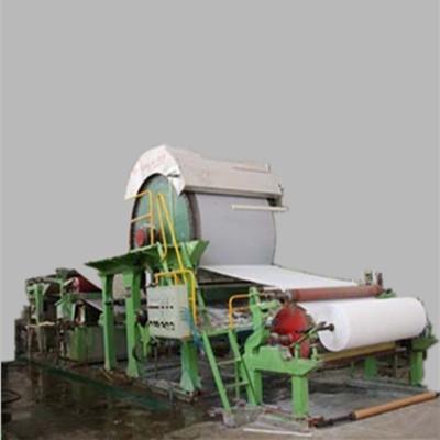 China Waste paper 1880mm waste paper cotton pulp tissue toilet lints recycled elephant roll paper making machine for sale for sale