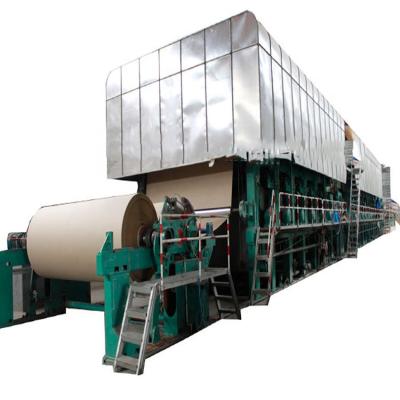 China Kraft Paper Making Machine Paper And Carton Recycling Machine / Waste Cardboard Recycling Corrugated Paper Making Machine for sale