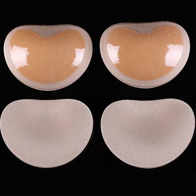 China Comfortable Women's Breast Push Pads Swimsuit Accessories Silicone Bra Pad Nipple Cover Inserts Sponge Bra Pad for sale