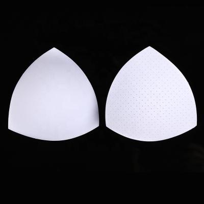 China Comfortable Sponge Cup Insert Triangle Bra Pad Removeable Thin Chest Pad Breathable For Sportswear for sale