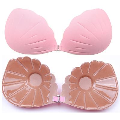 China Viable Strapless Invisible Breast Lifting Nerd Adhesive Bra Gathering Bra Gather Backless Sexy Underwear for sale