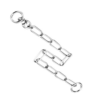 China Viable Durable Pet Link Choke Chain Oval Dog Chain Collar For Dog for sale