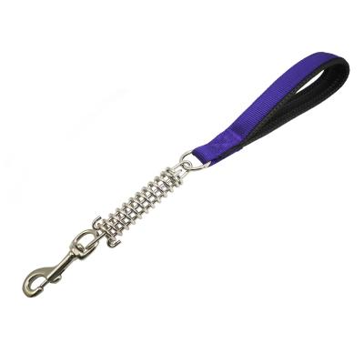 China Durable Durable Shock Spring With Neoprene Grip Dog Chain Lead for sale